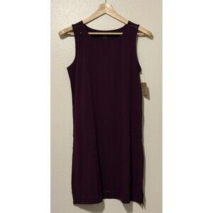 New Title Nine Women Burgundy Unconventional Sleeveless Dress Size Small Golf